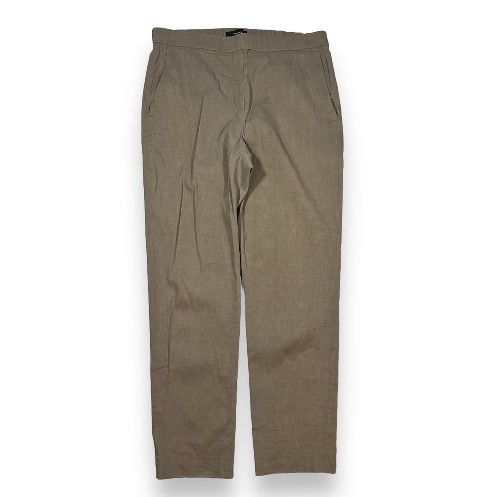 Theory Linen Blend Slim Leg Ankle Pants Womens 4